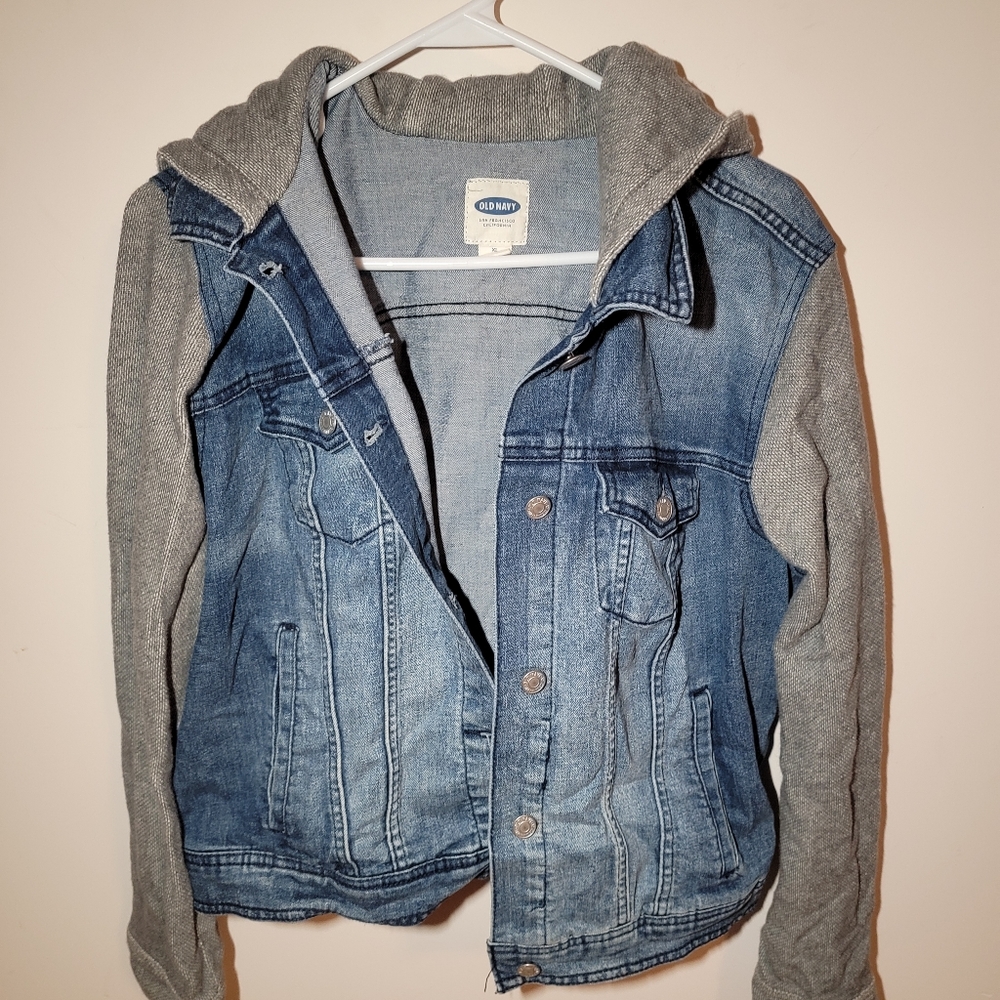 Old Navy Jean Jacket with Hood
